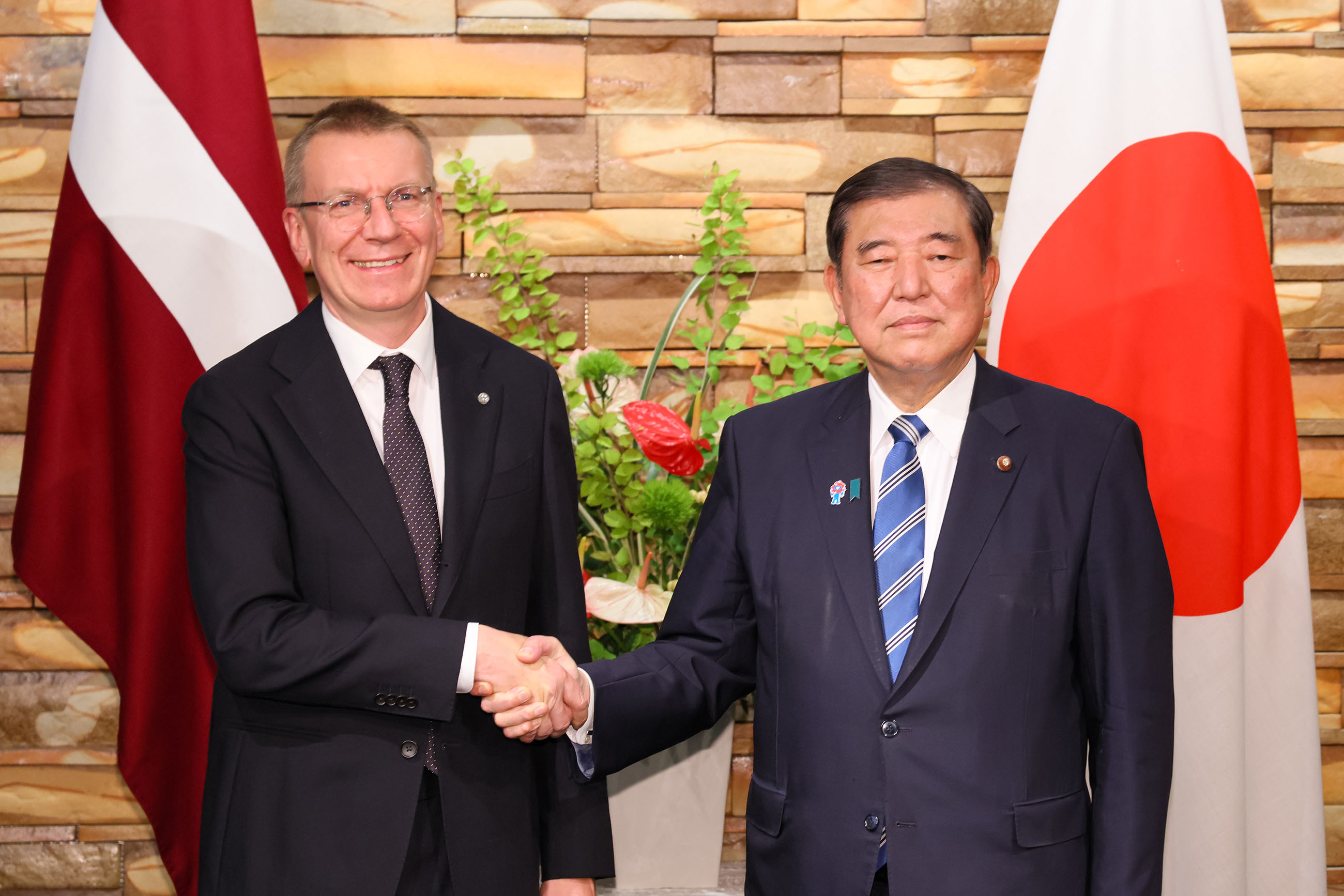 日本拉脱维亚首脑会谈1