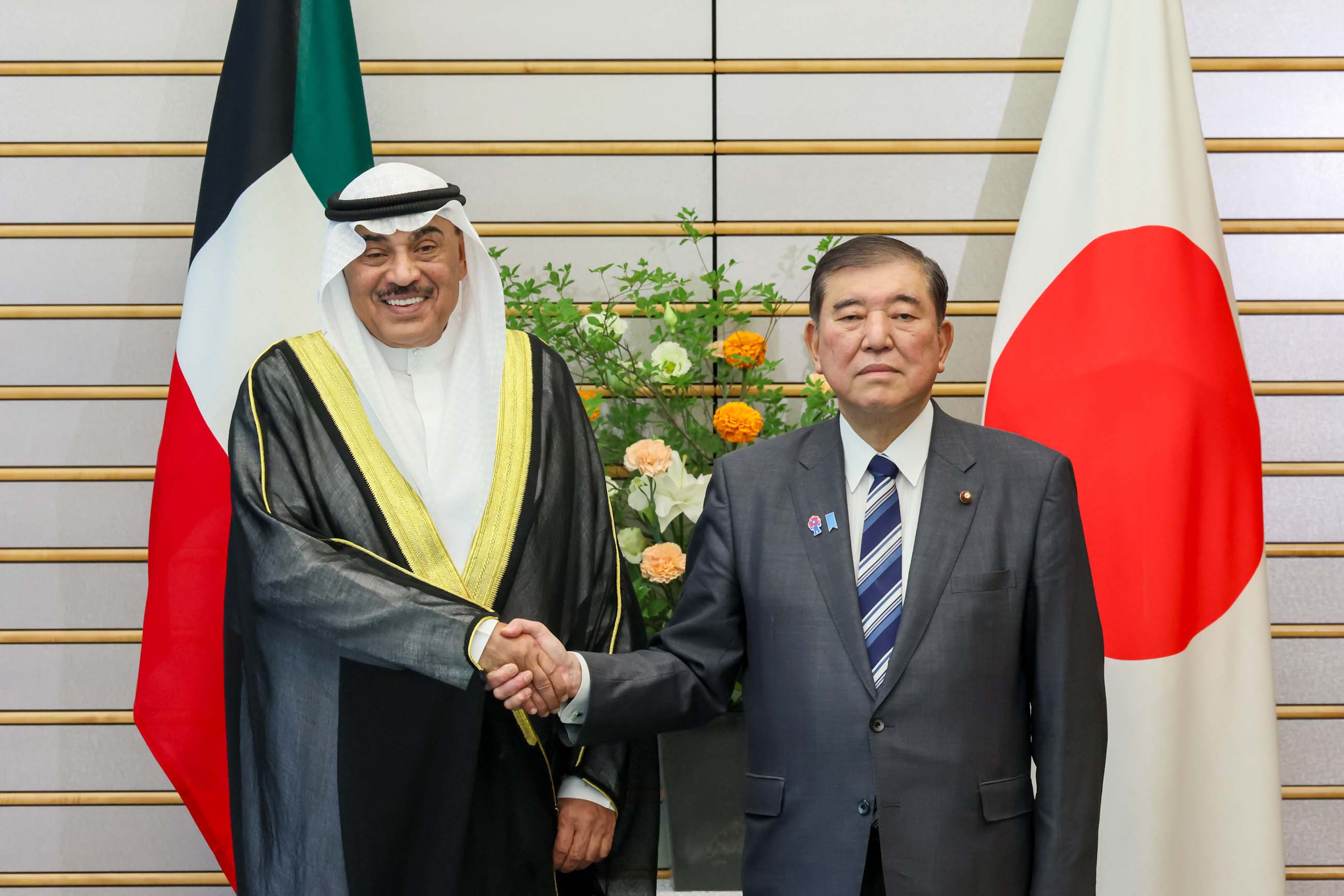 石破首相与萨巴赫·哈立德王储举行会谈7