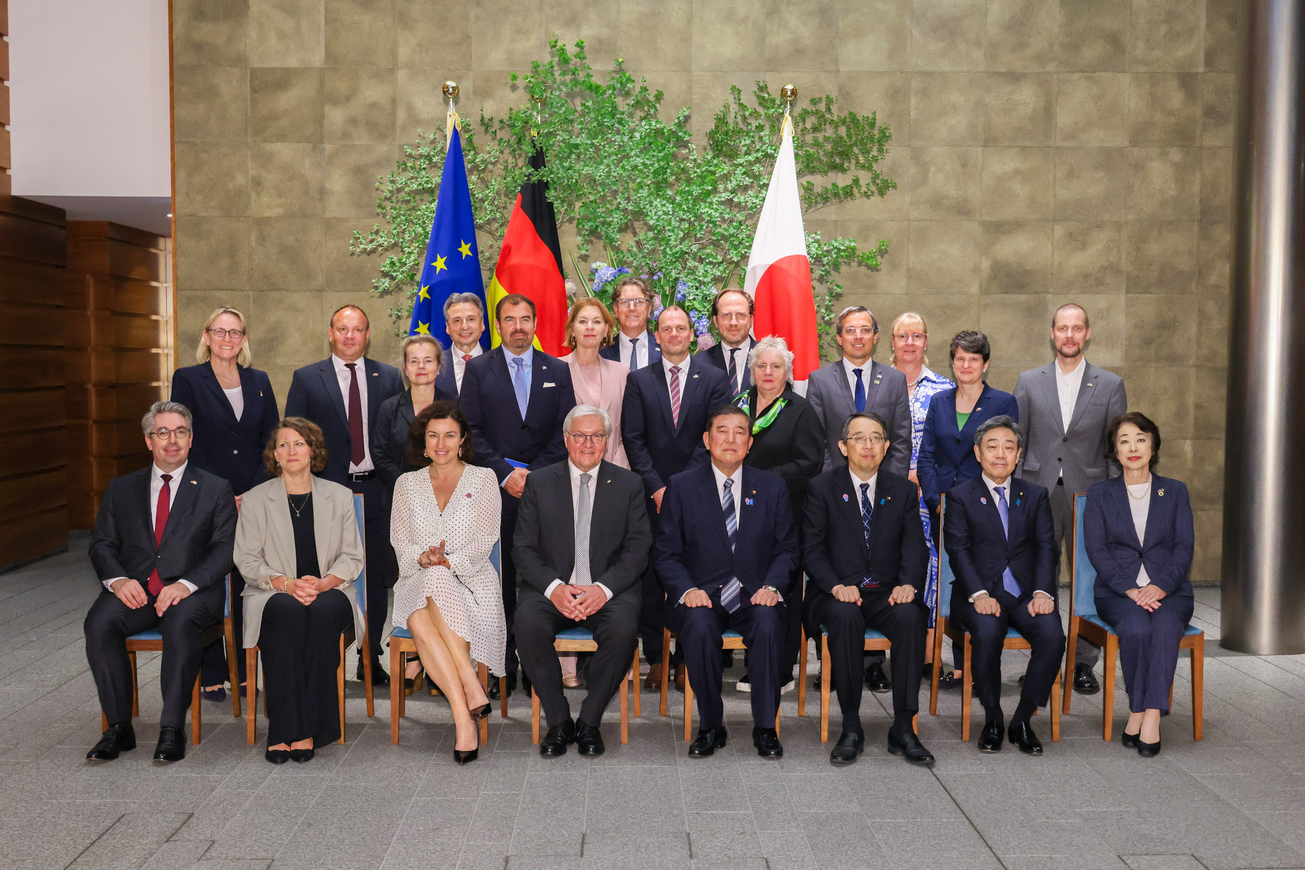 石破首相接受拜会1