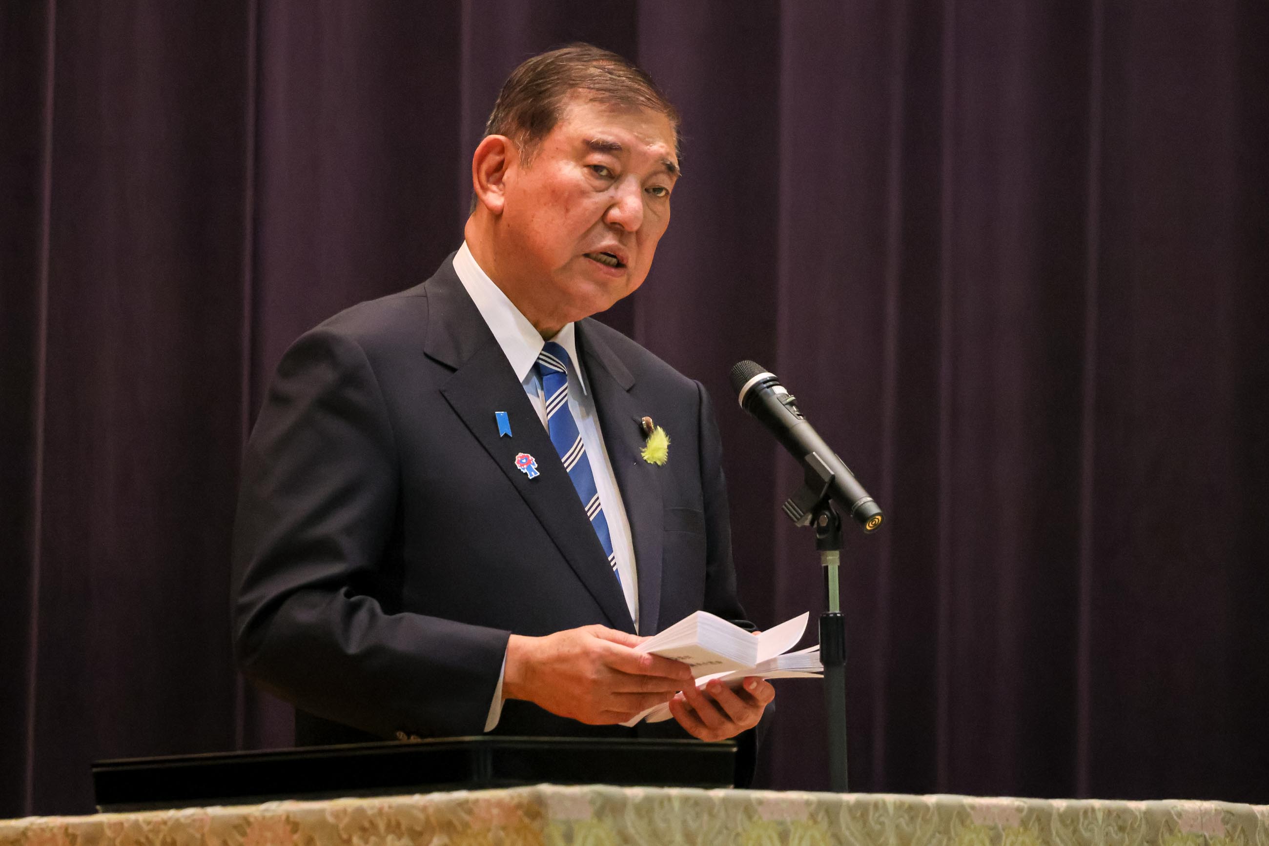 石破首相作训示3