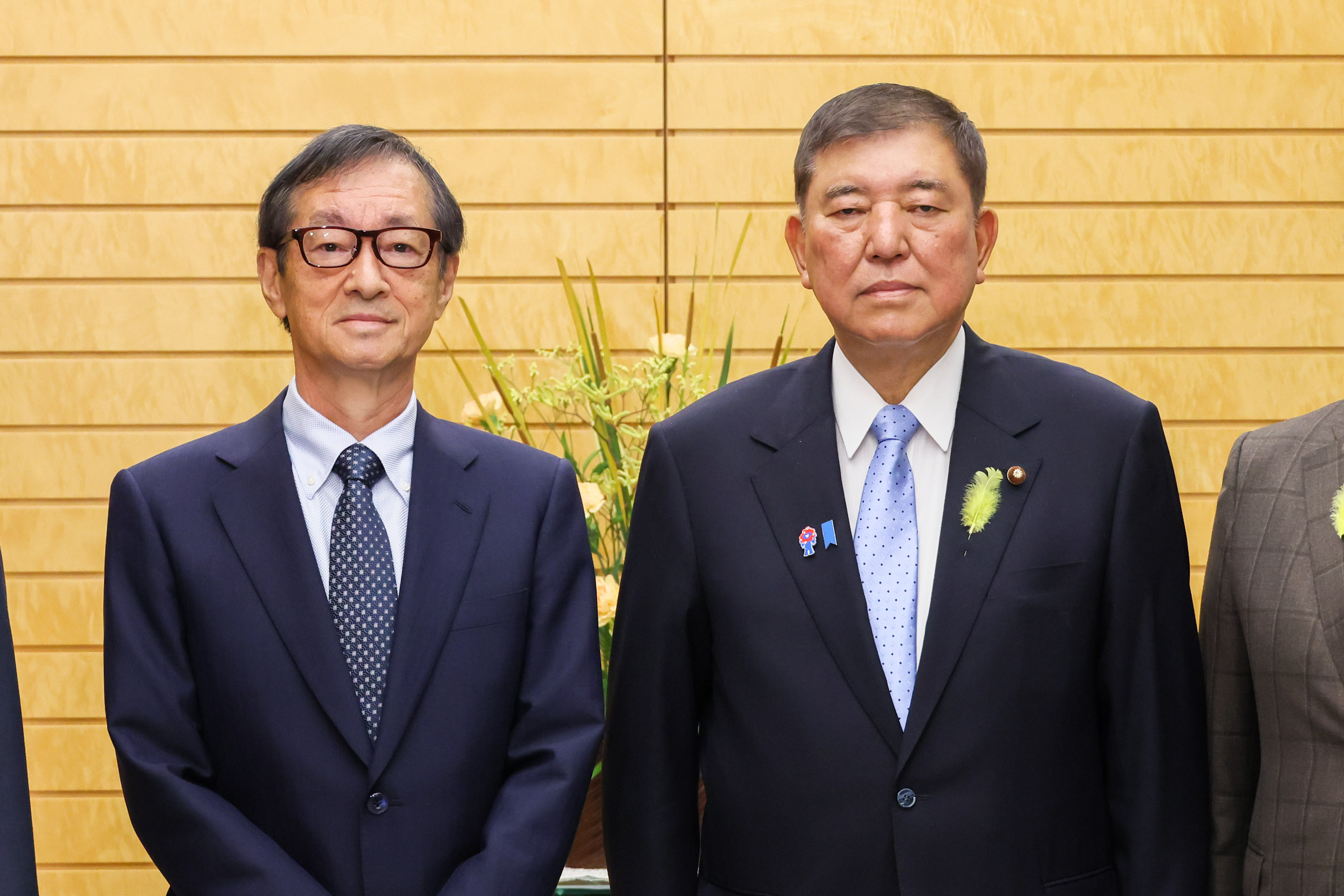 石破首相接受拜会1