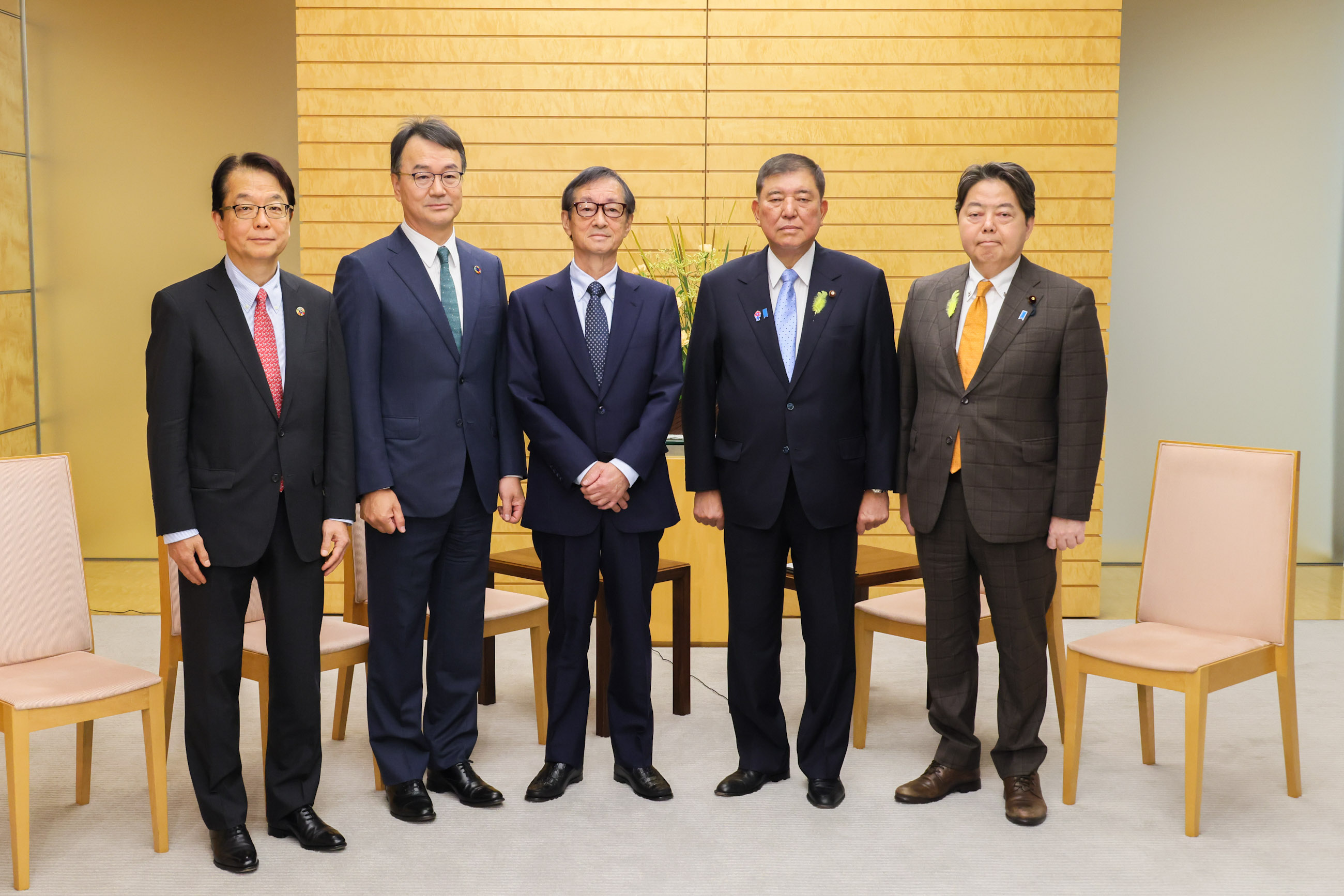 石破首相接受拜会2