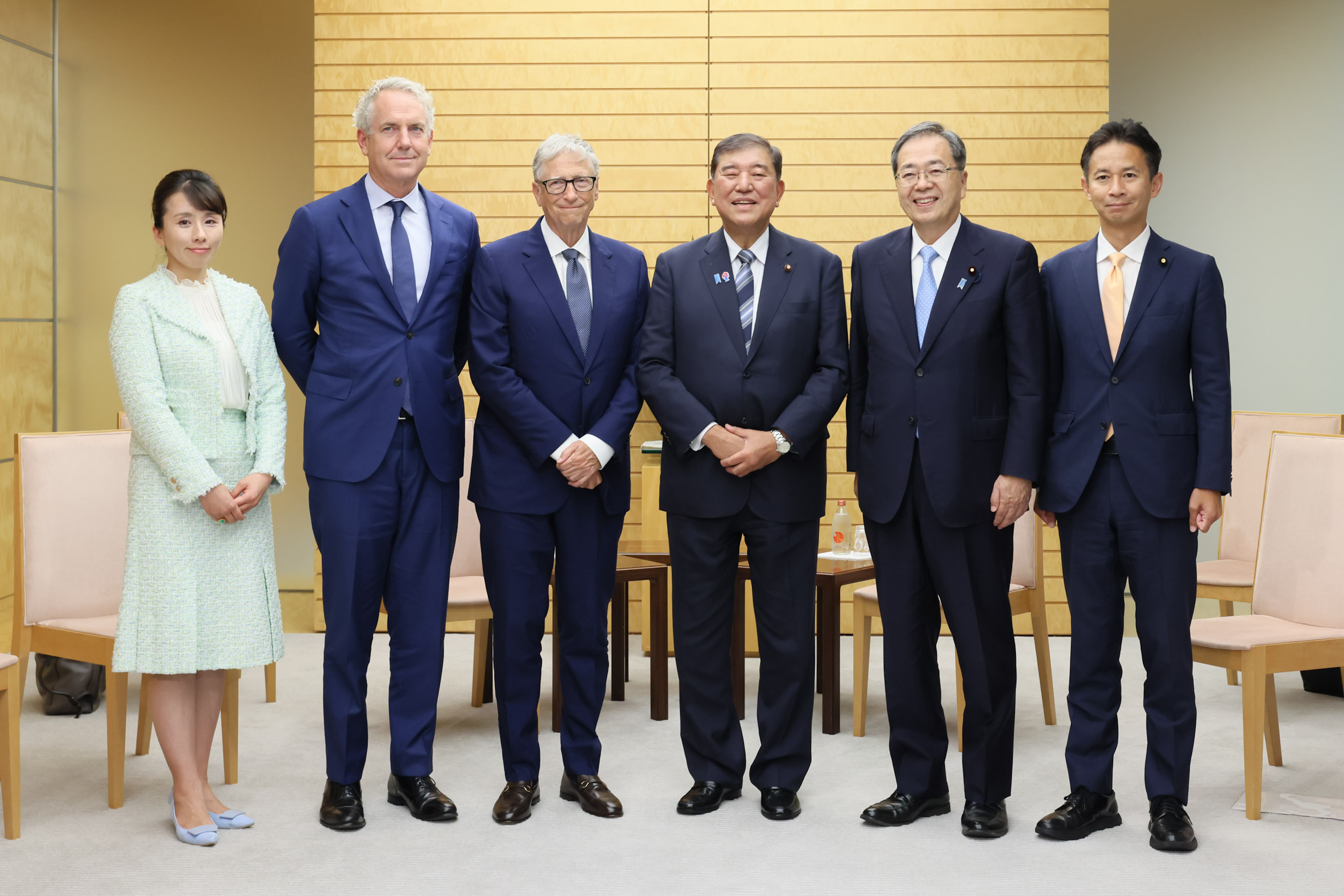 石破首相接受拜会2