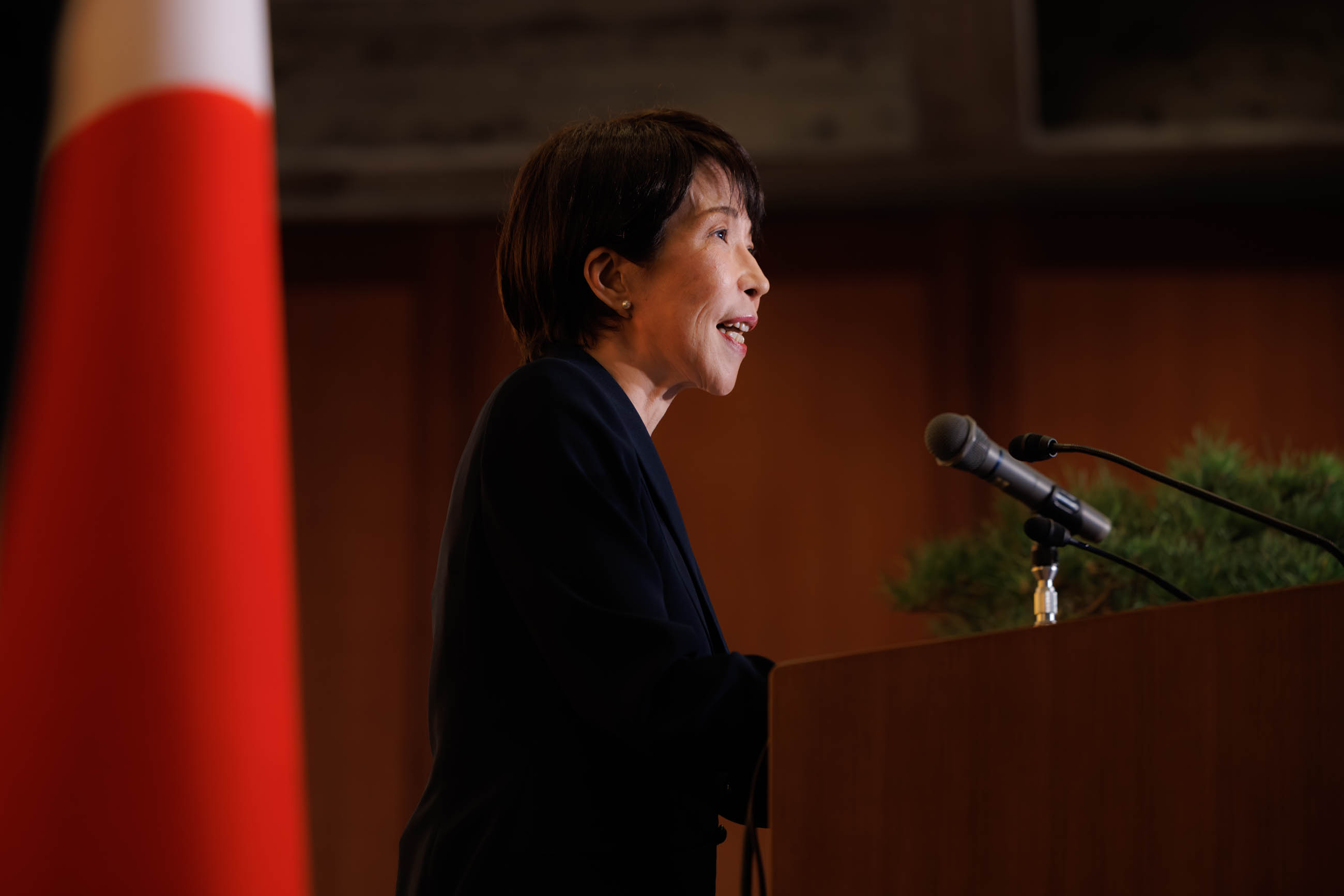 高市首相举行记者会6