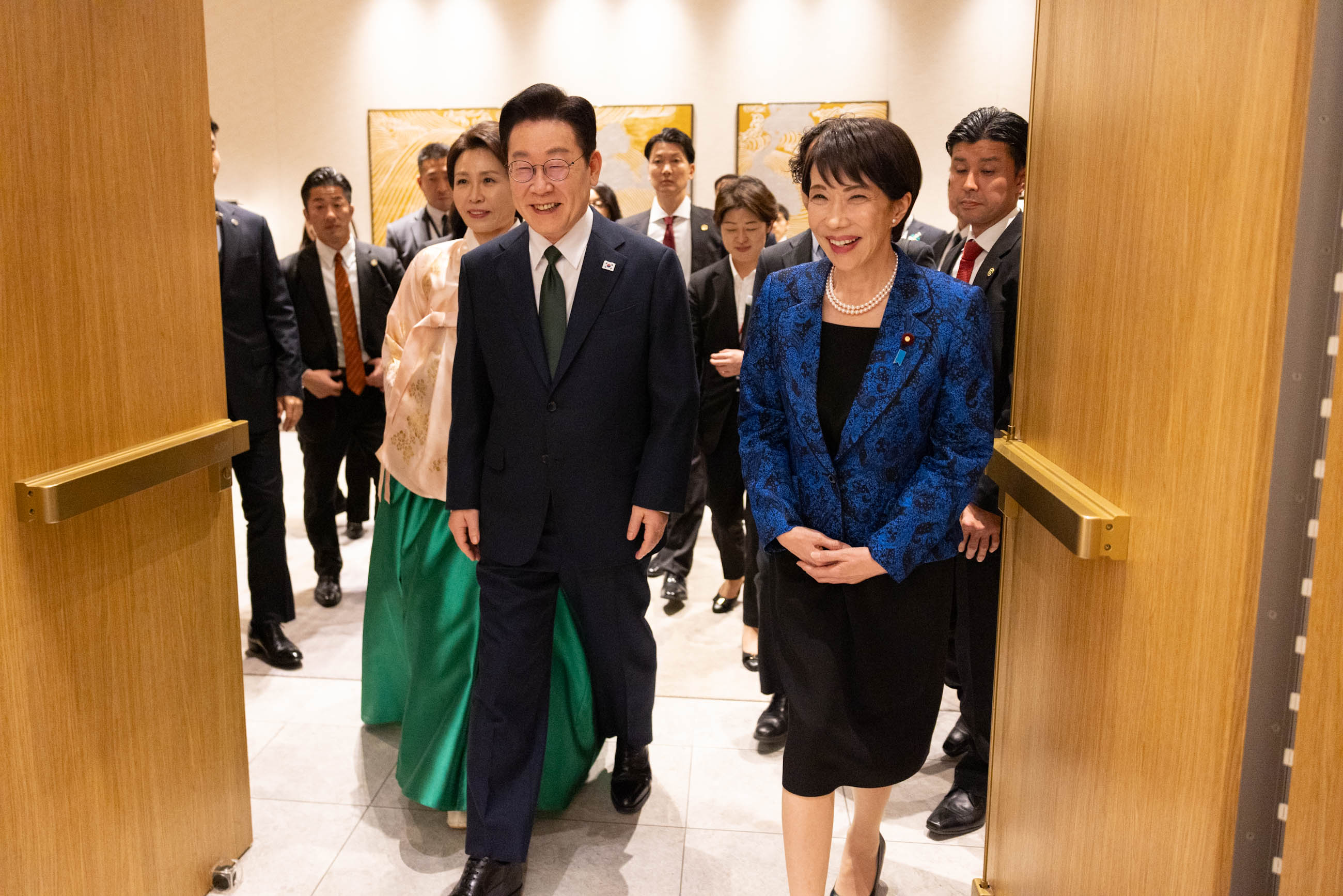 两位首脑出席晚餐会2