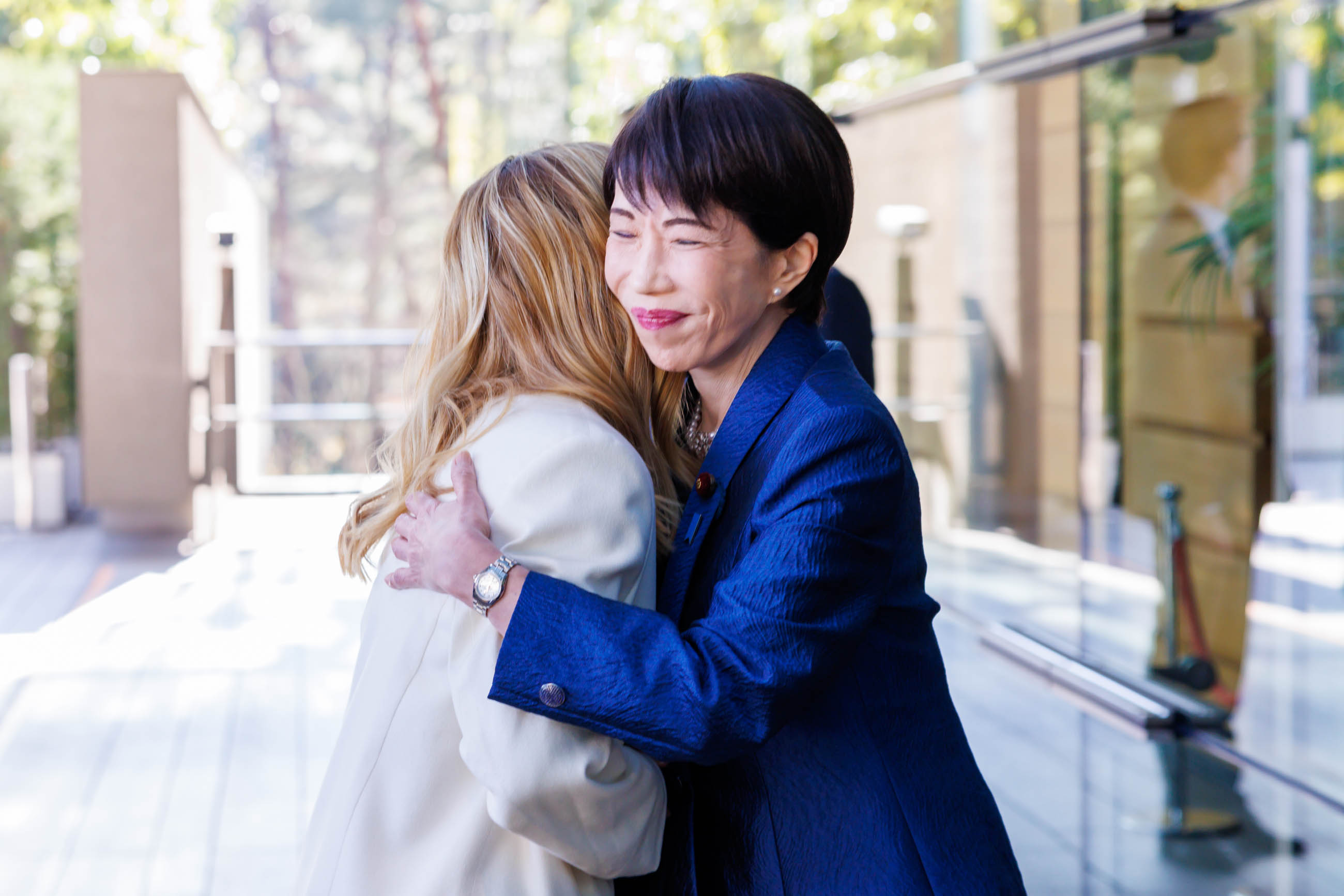 高市首相迎接梅洛尼总理2