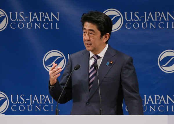 安倍总理出席了在东京都内举行的“美日协会（US-Japan Council）年会”。