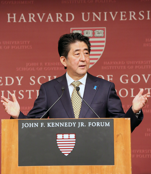 安倍总理在哈佛大学肯尼迪政府学院演讲