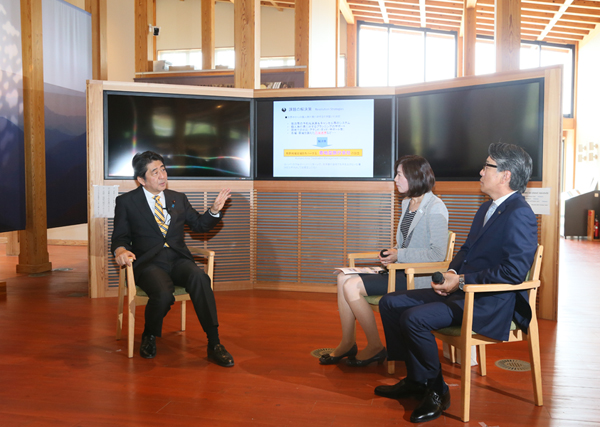 安倍总理继续访问和歌山县。