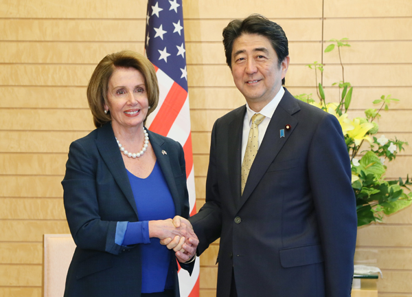 会见美国众议院民主党领袖佩洛西