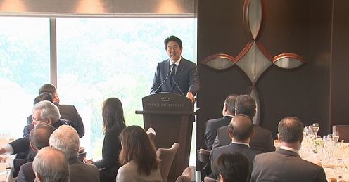 安倍总理出席了在东京都内举行的“太平洋21世纪展望东京会议”。