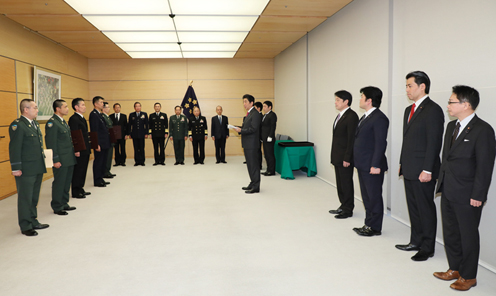 自卫队纪念日・内阁总理大臣表彰仪式