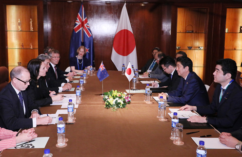 日本・新西兰首脑会谈