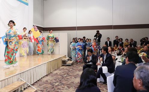 安倍总理出席了在福岛县磐城市举行的第8届太平洋岛国峰会（PALM8）。