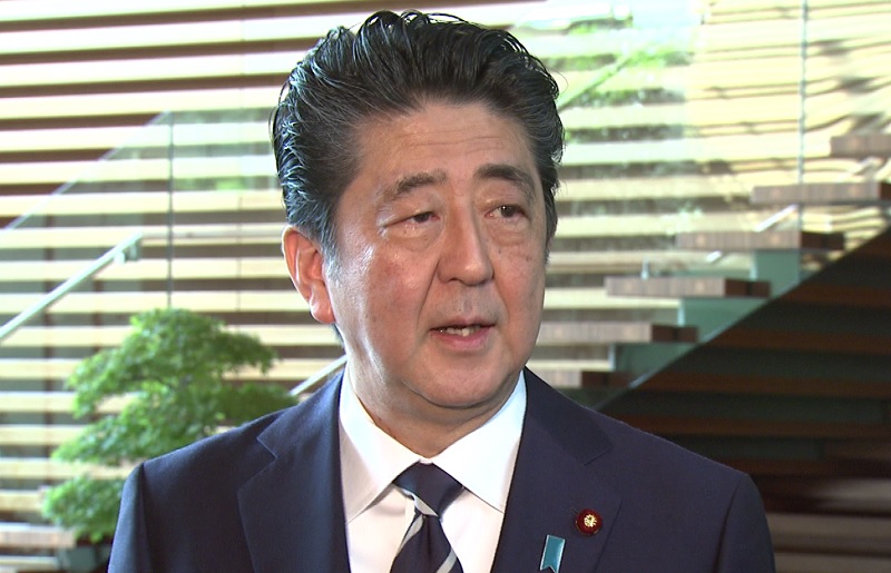 安倍总理在总理大臣官邸举行了关于爱媛县提交给国会的文件的记者会。