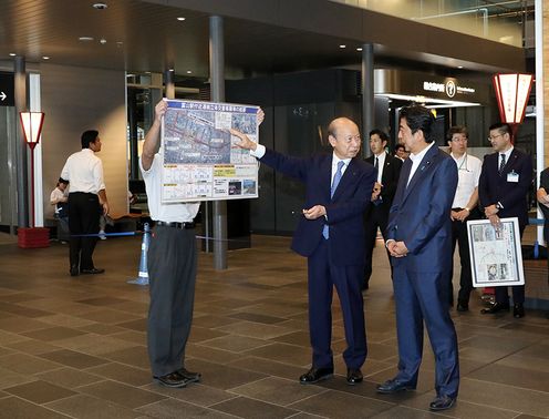 安倍总理访问了福井县及富山县。