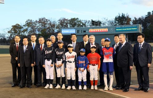 安倍总理访问了福岛县。