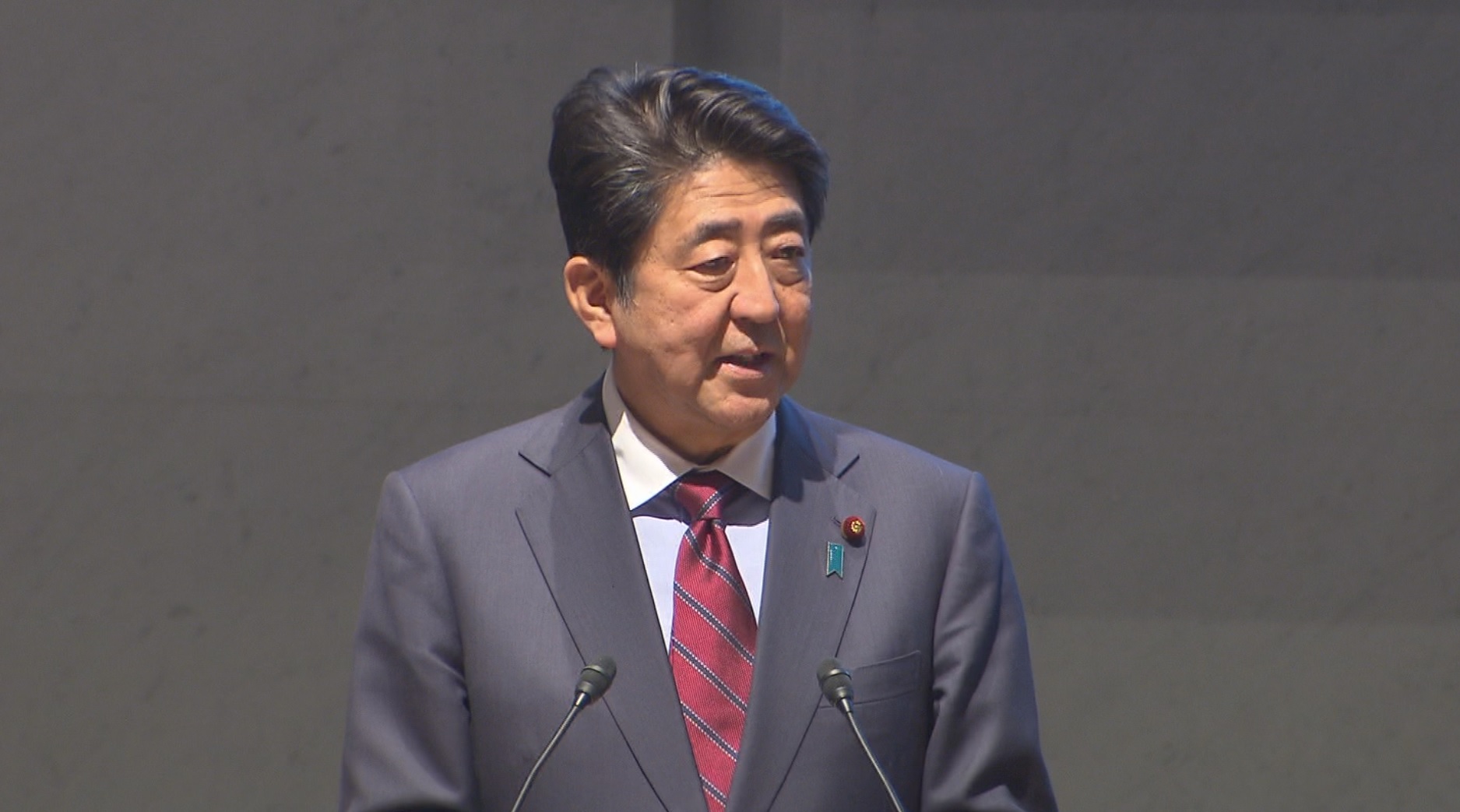 安倍总理出席了在东京都内举行的二十国集团工商峰会（B20）东京峰会闭幕会。