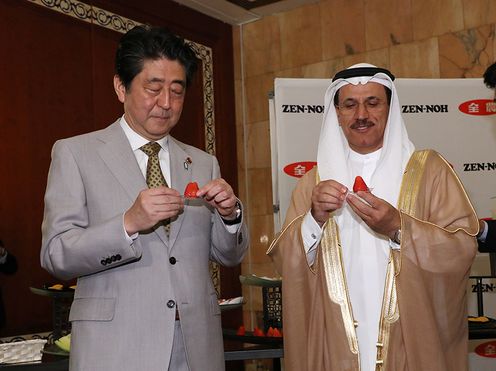安倍总理出席日阿（UAE）商务论坛2