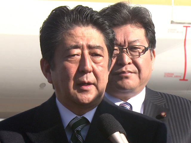 安倍总理在东京国际机场(羽田机场)举行记者会后,访问了菲律宾共和国的马尼拉。