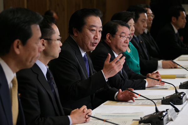 野田总理在总理大臣官邸召开了雇佣战略对话的第7次会议。 