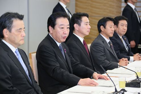 野田总理在总理大臣官邸召开了第11次国家战略会议。