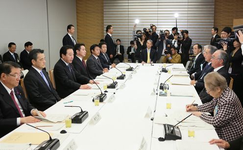 野田总理在总理大臣官邸召开了第11次国家战略会议。