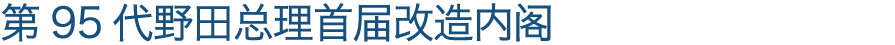 第95代野田总理首届改造内阁