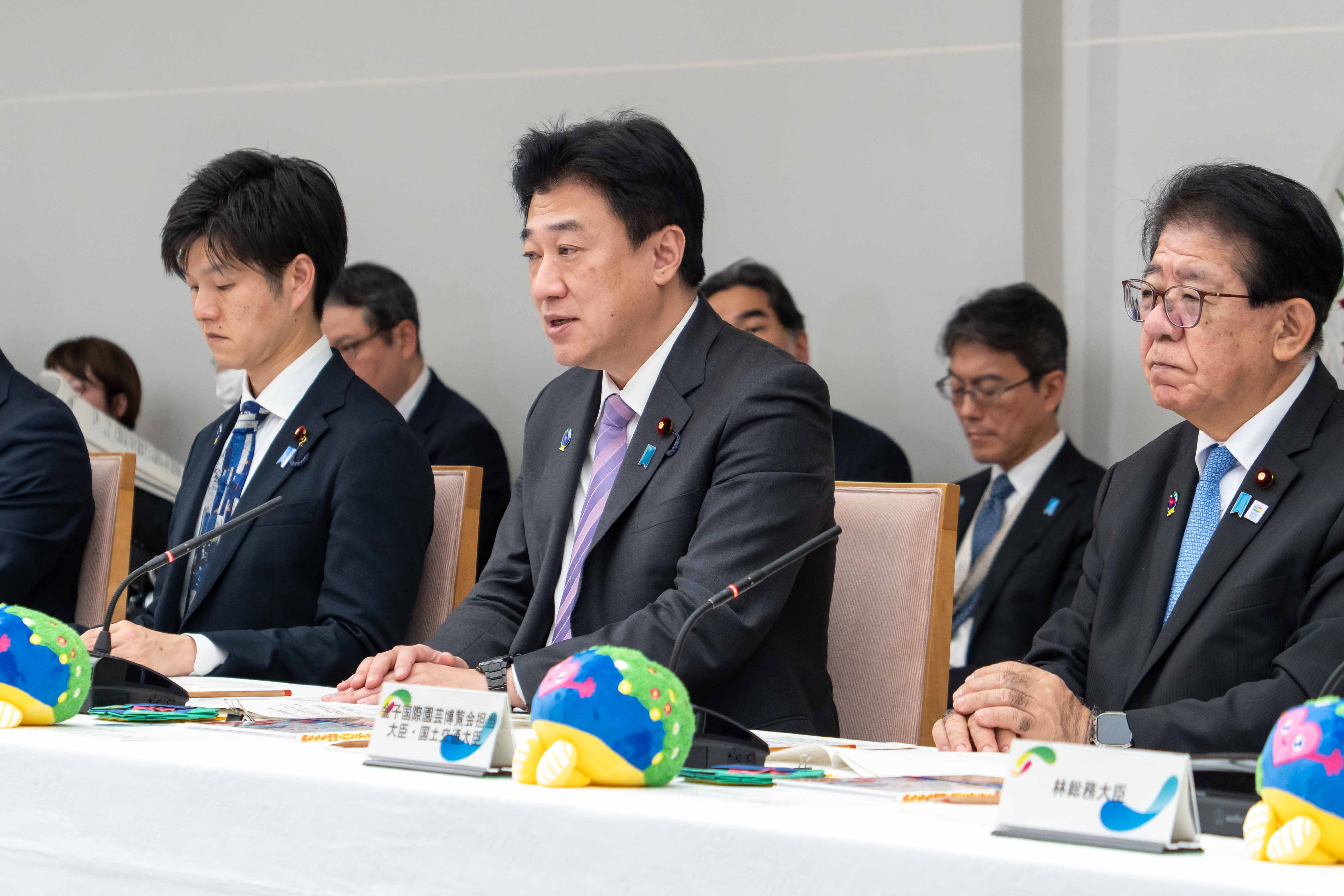 会議のまとめを行う木原官房長官５