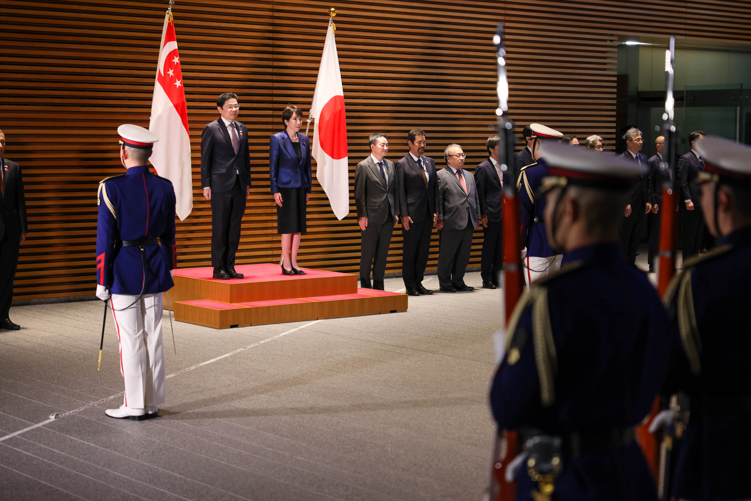 自衛隊による栄誉礼及び儀じょう２