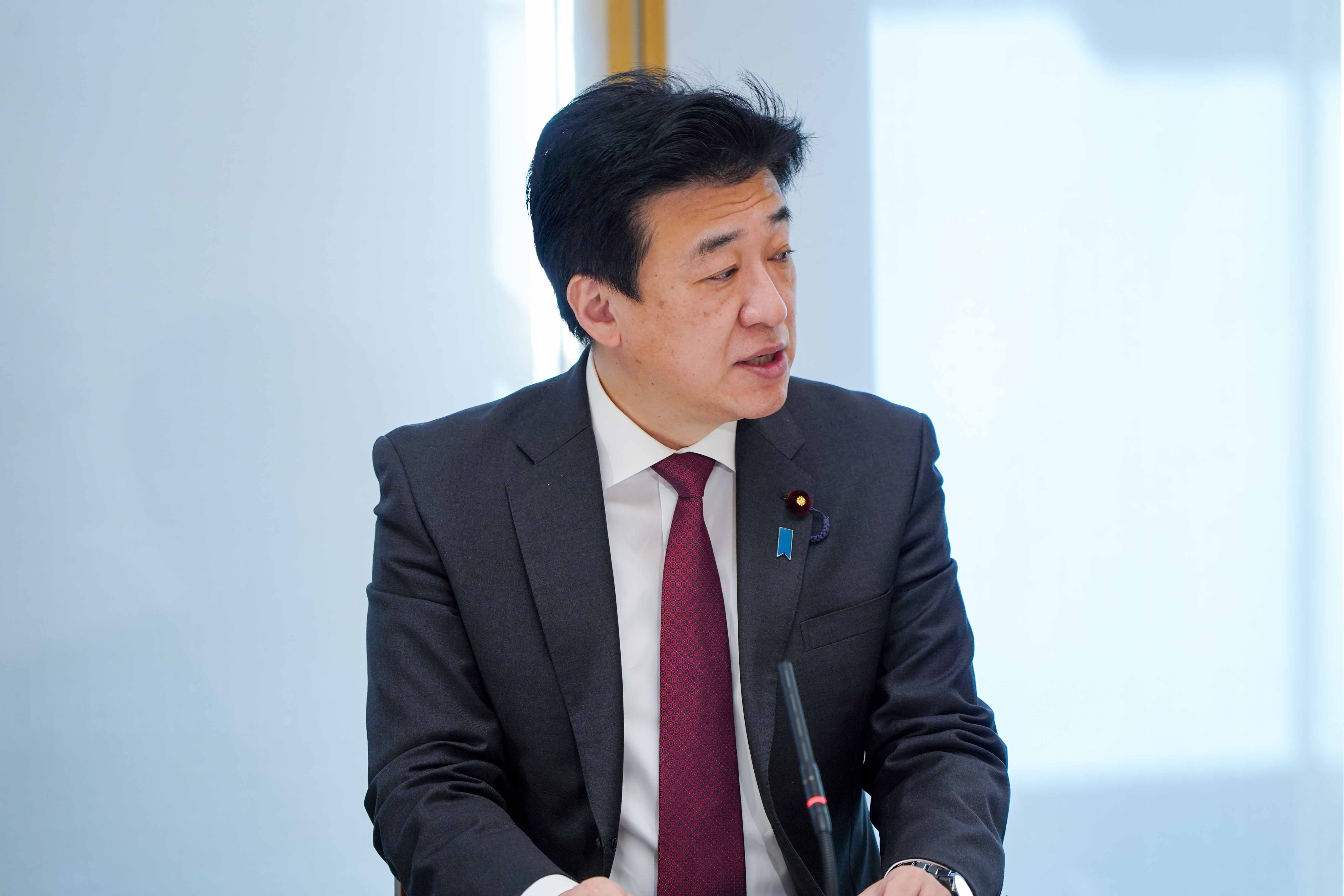 会議のまとめを行う木原官房長官２