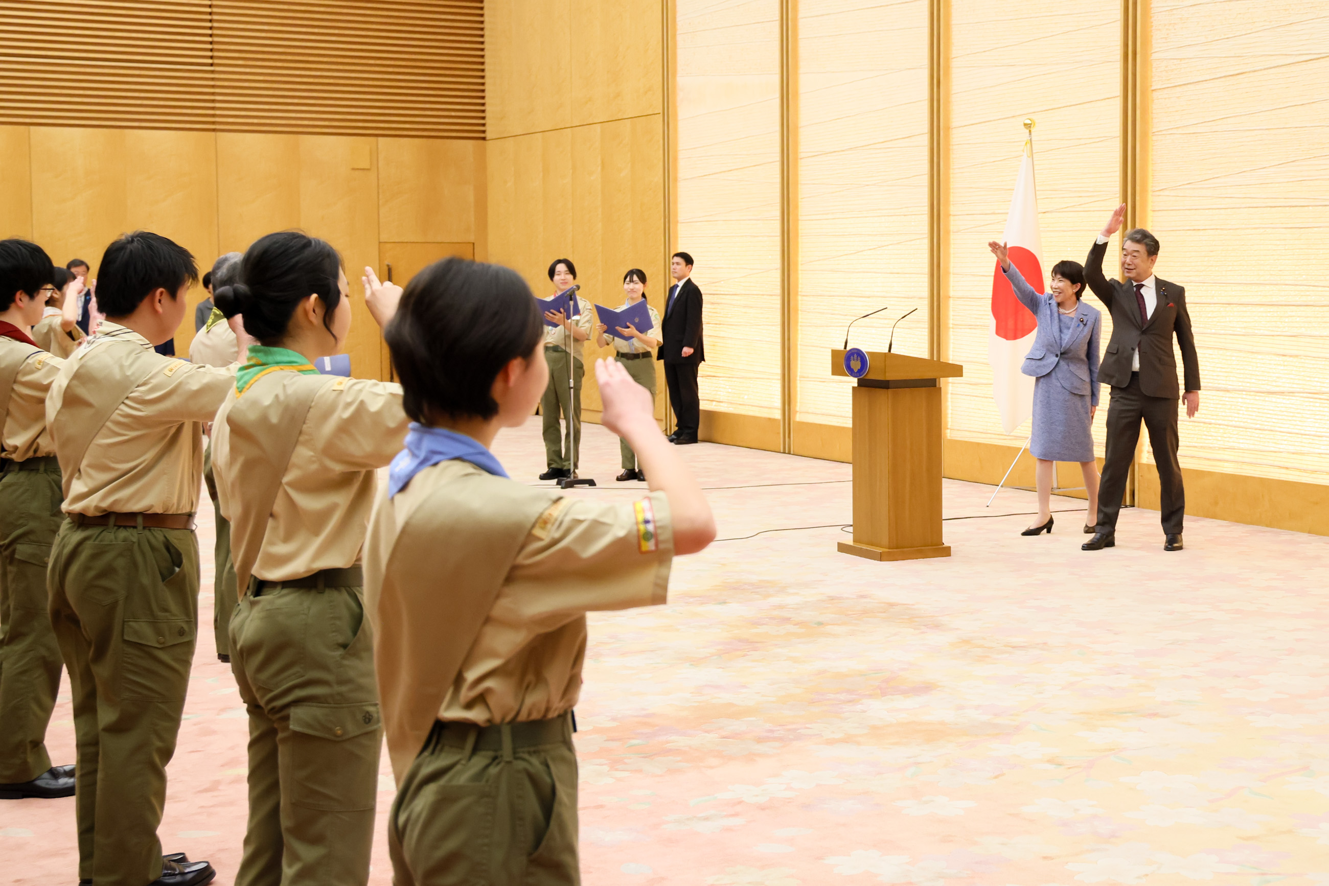 表敬を受ける高市総理７