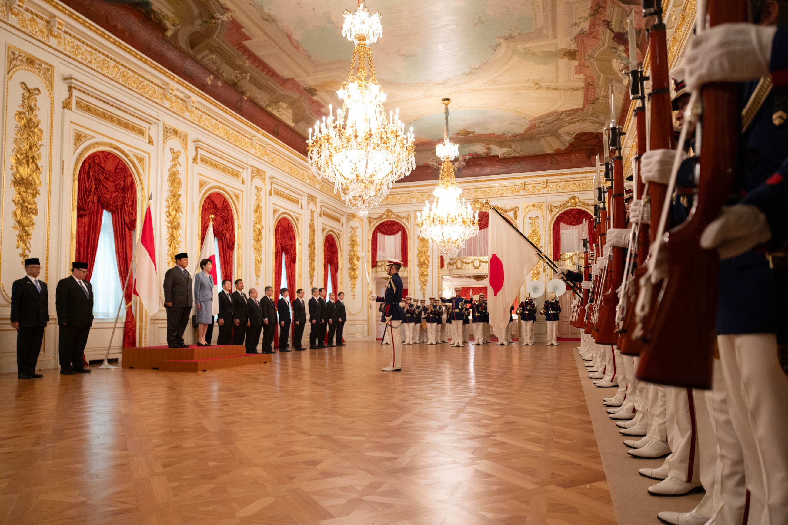 自衛隊による栄誉礼及び儀じょう１