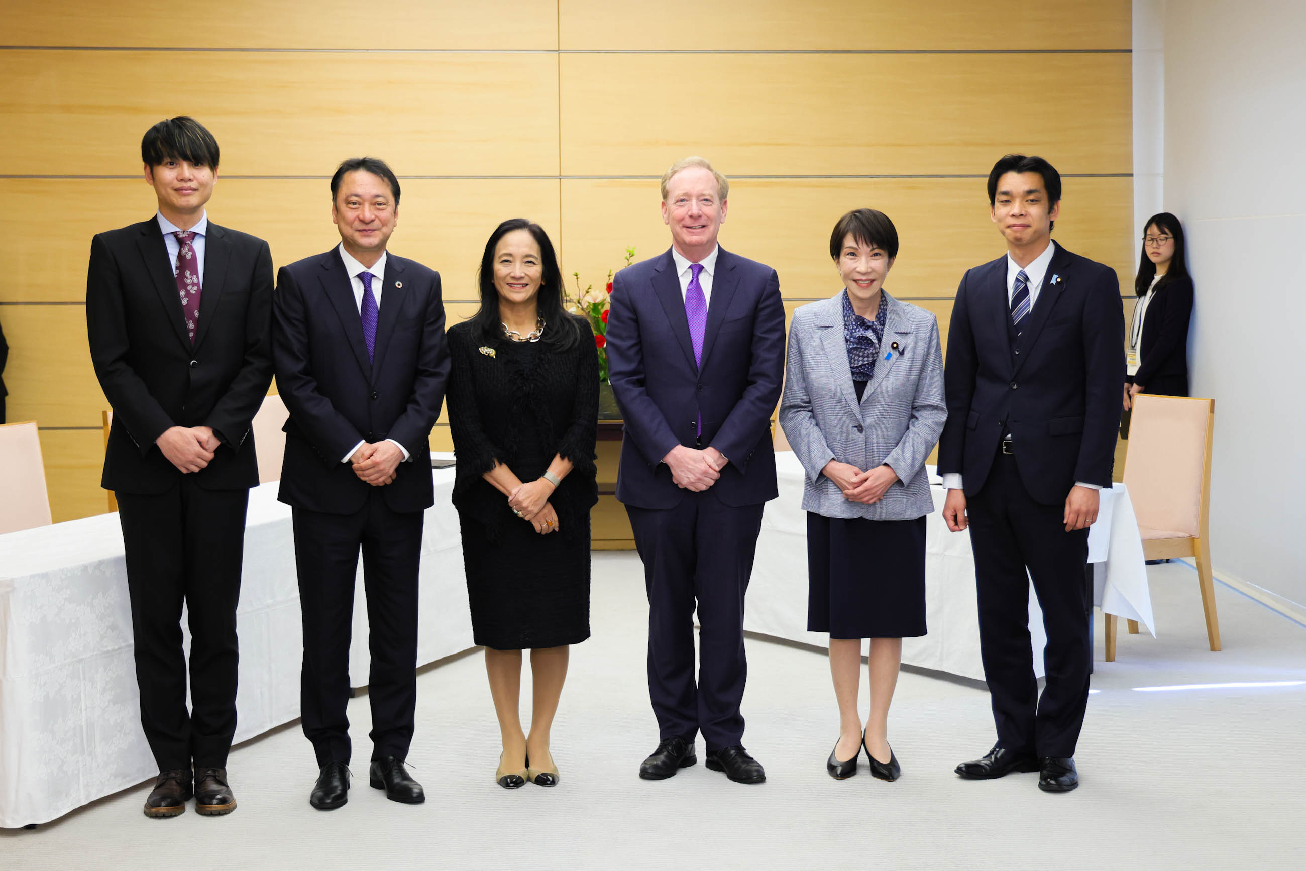 表敬を受ける高市総理１