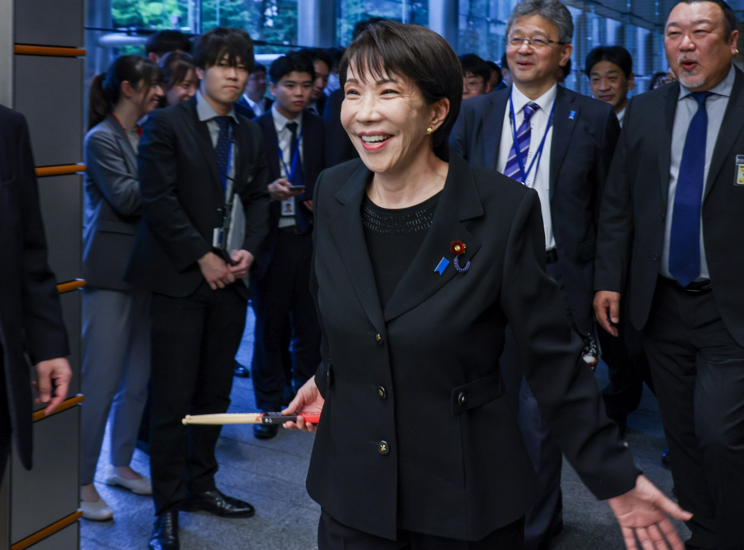 表敬を受ける高市総理２