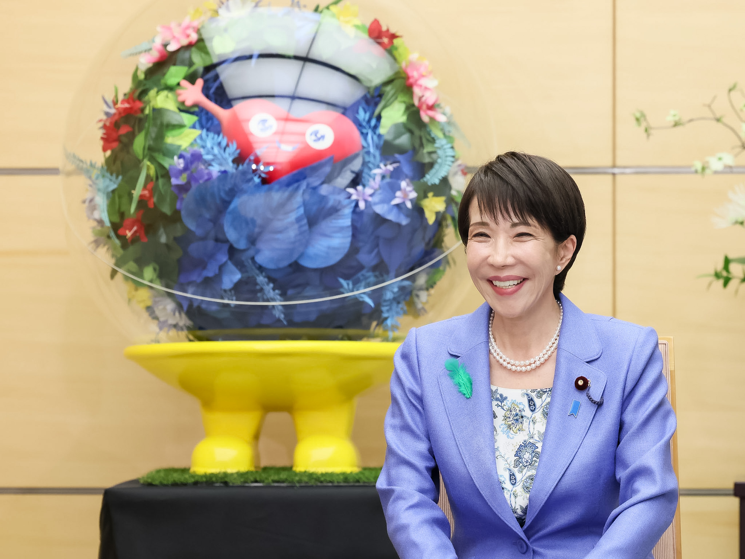 表敬を受ける高市総理７