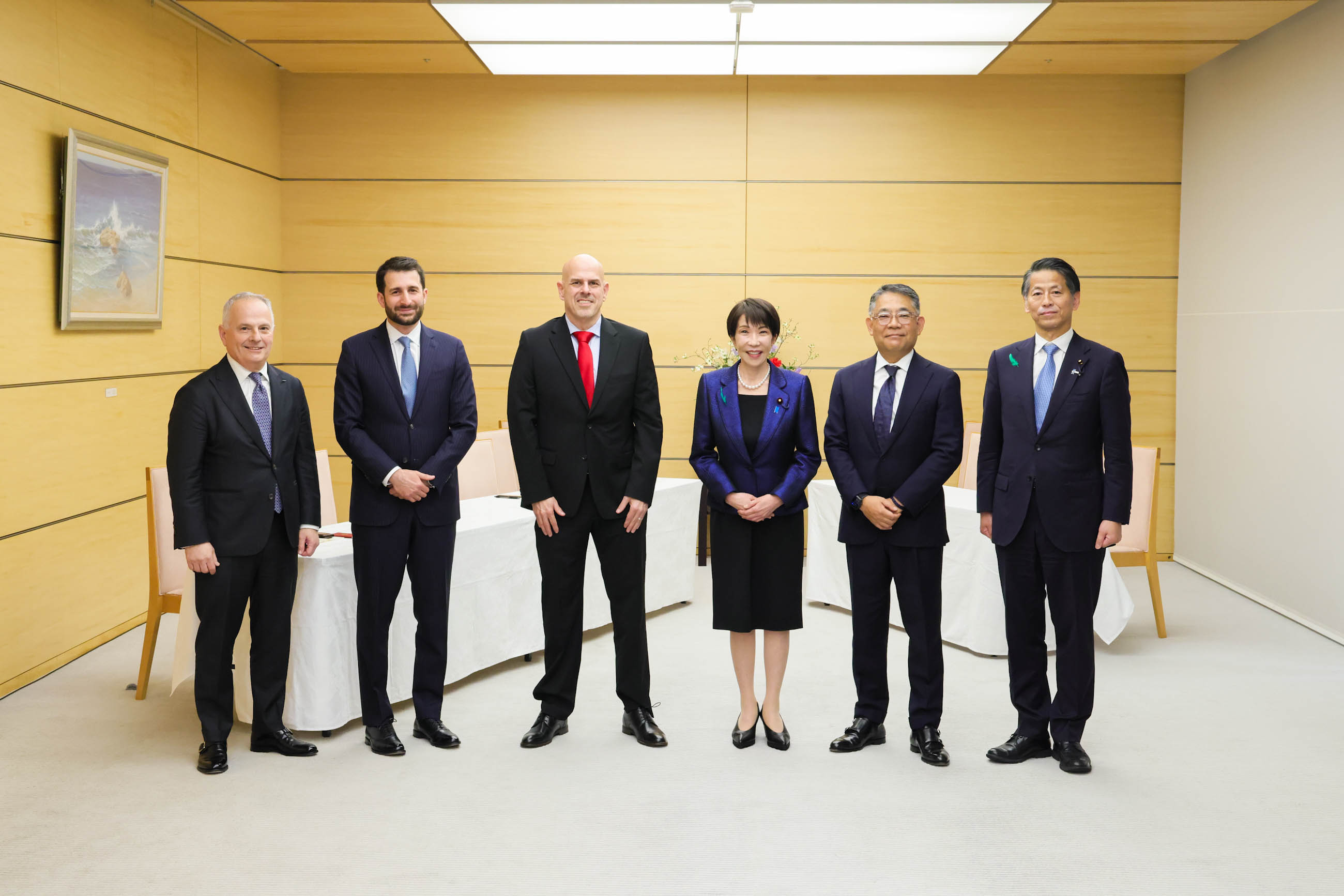 表敬を受ける高市総理１