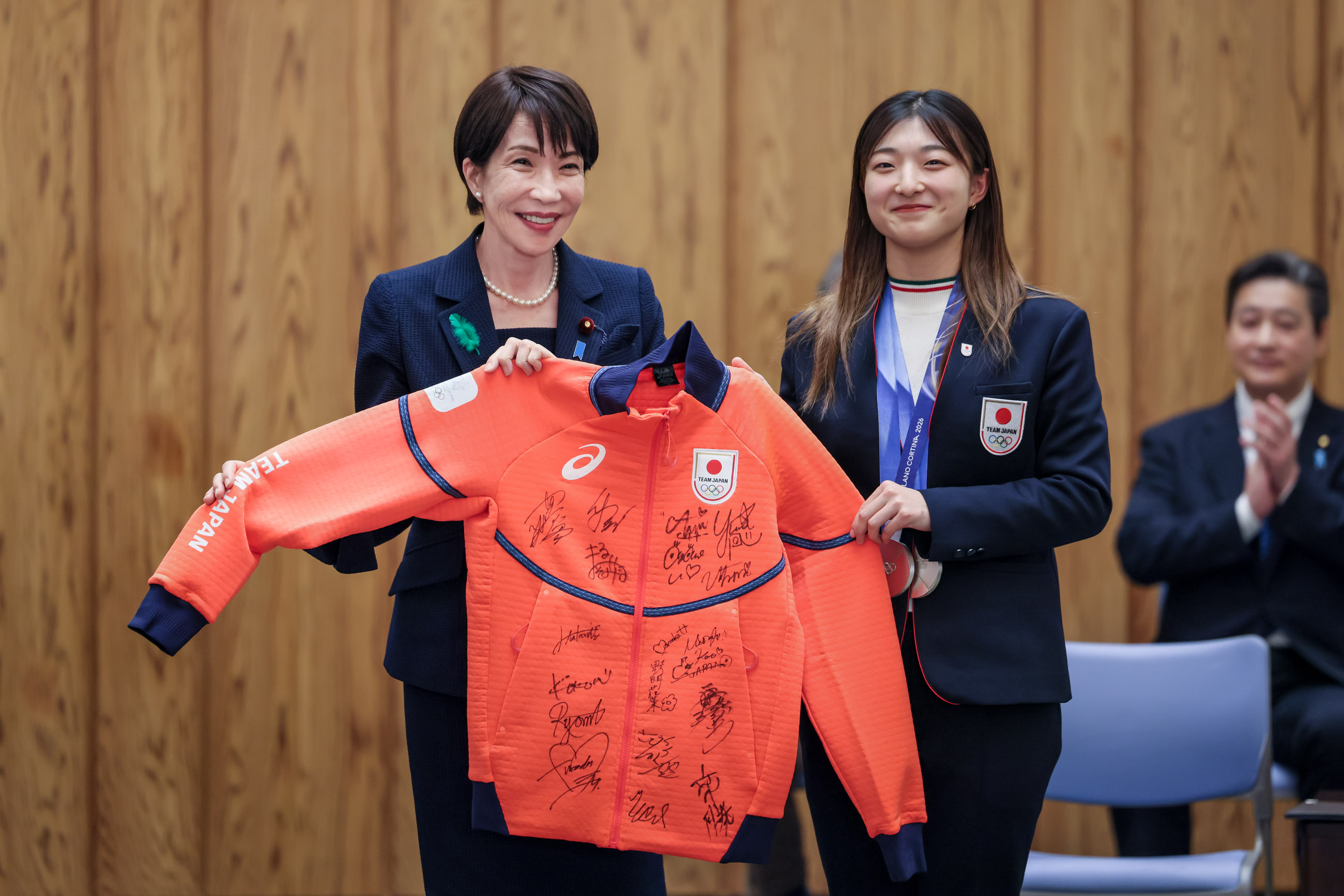 表敬を受ける高市総理６