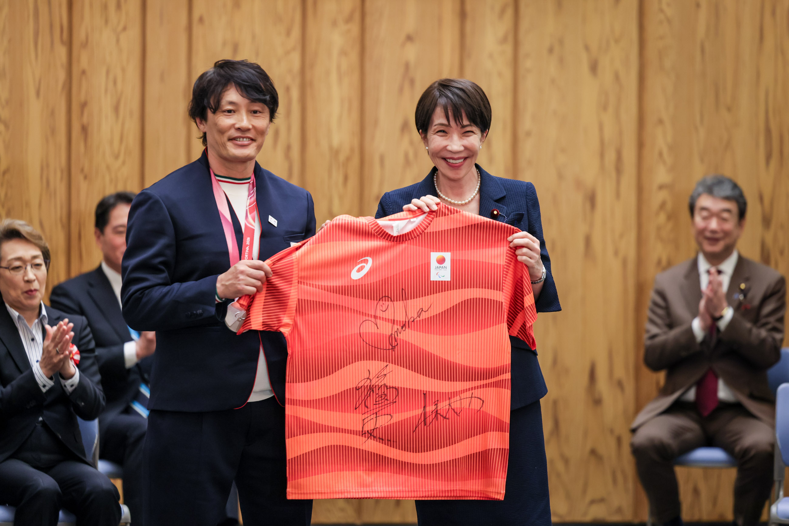 表敬を受ける高市総理７