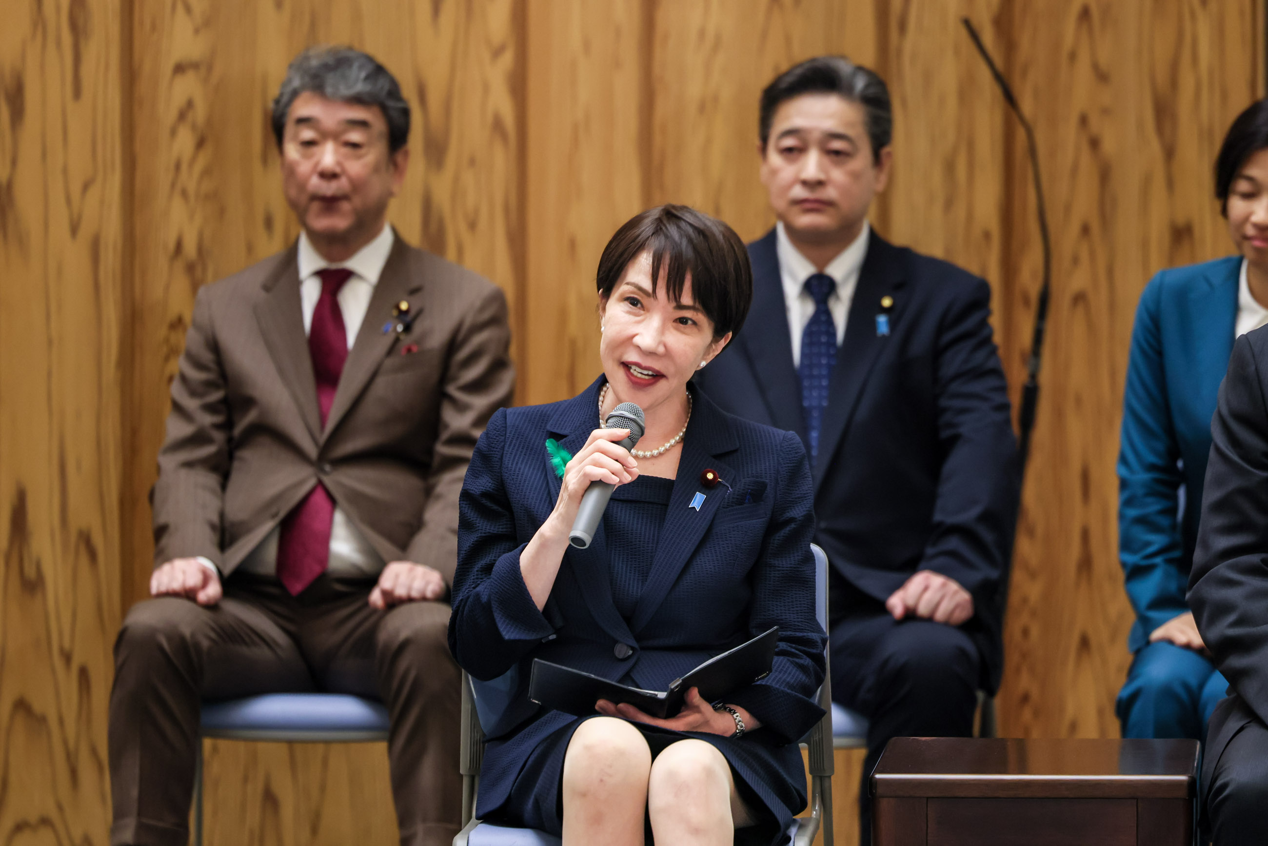 表敬を受ける高市総理８