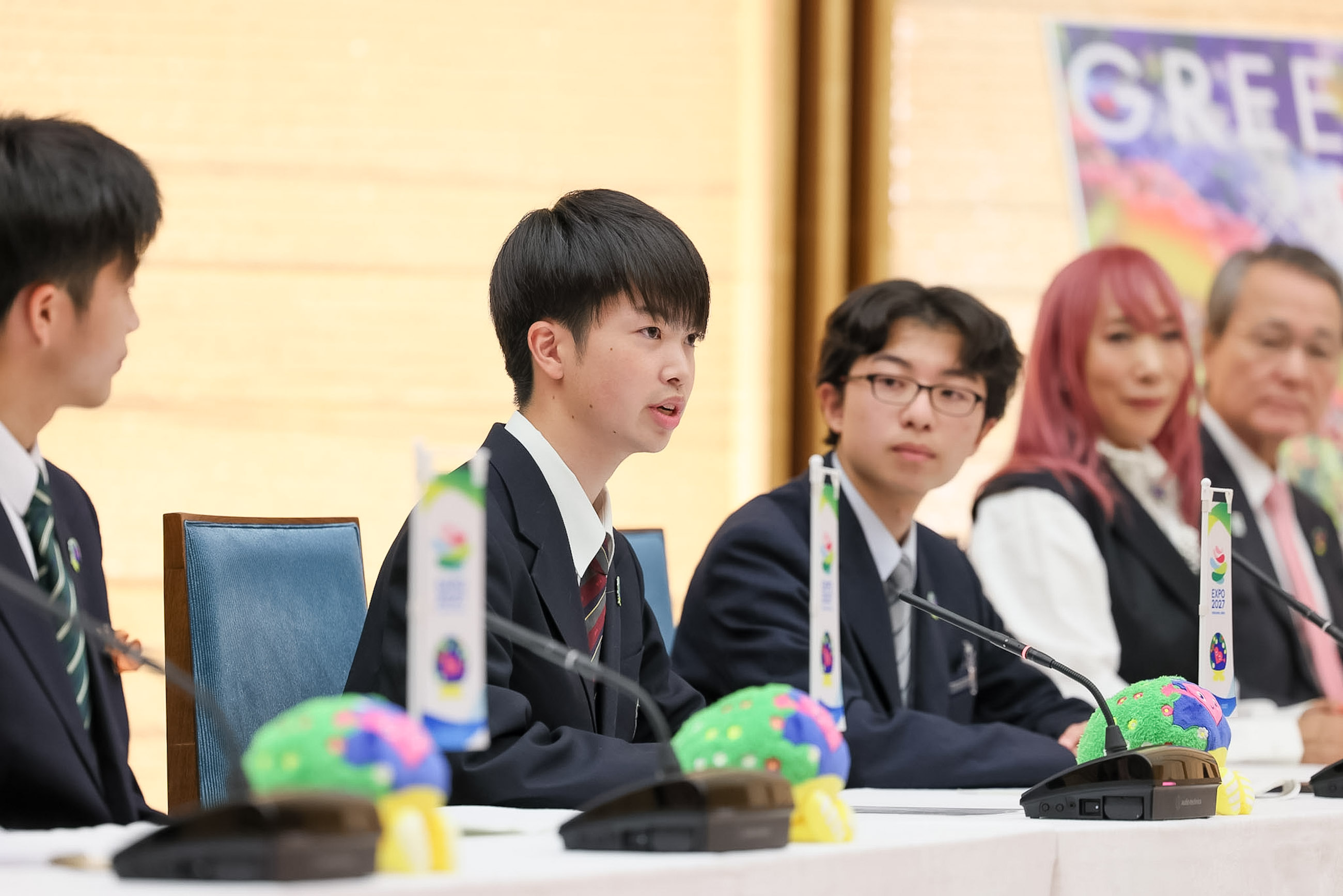 ＧＲＥＥＮ×ＥＸＰＯ協会による表敬の様子