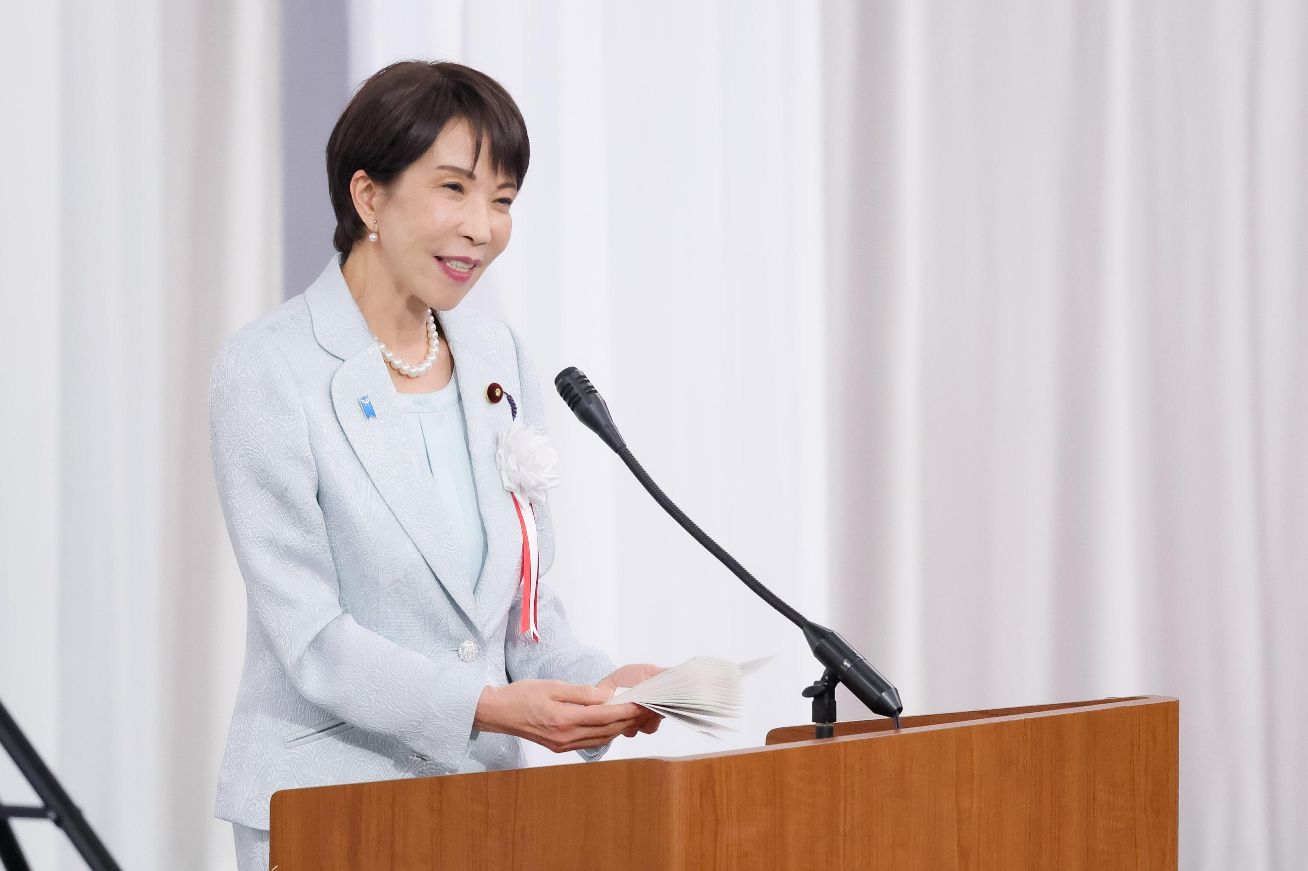 式辞を述べる高市総理８