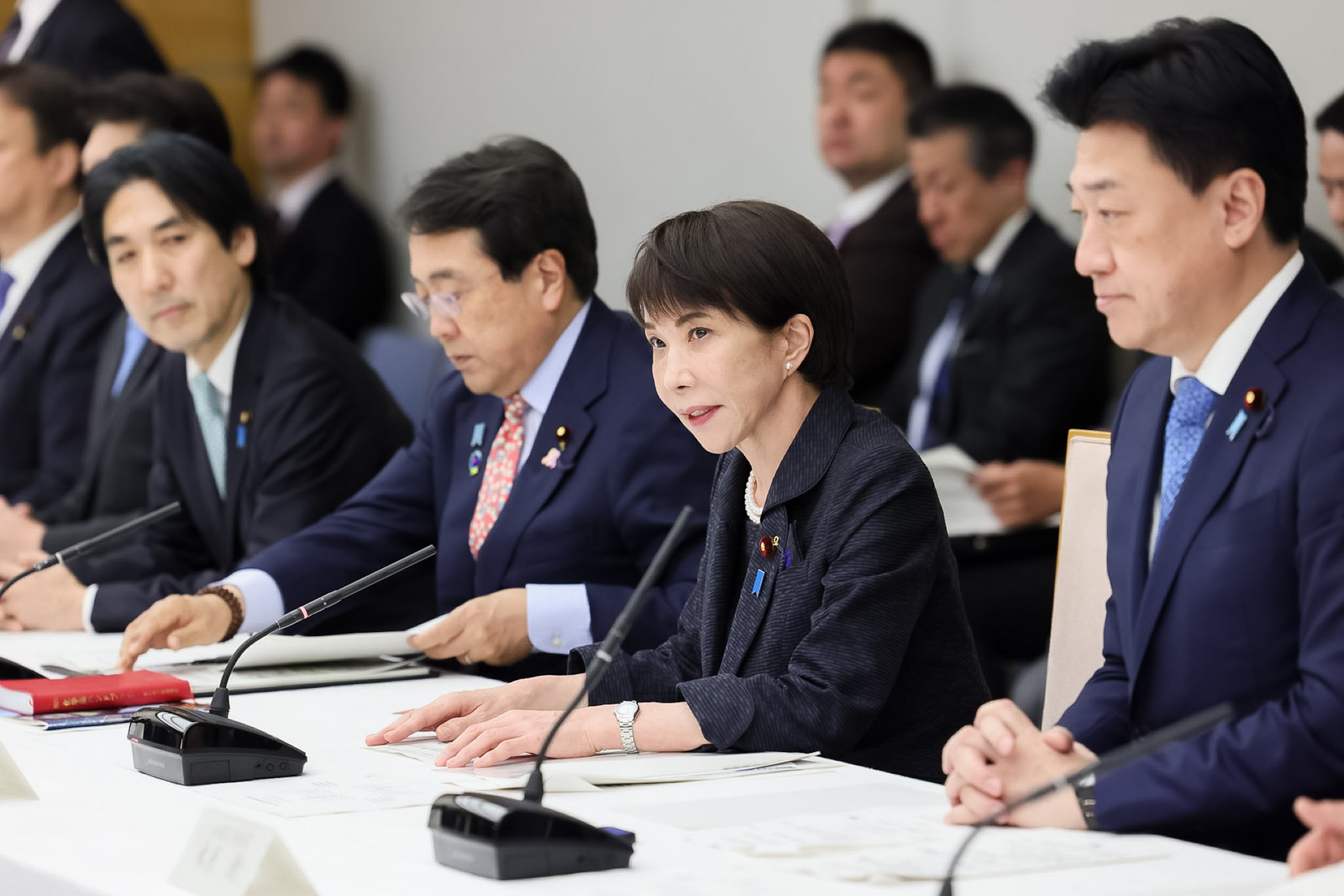 会議のまとめを行う高市総理１