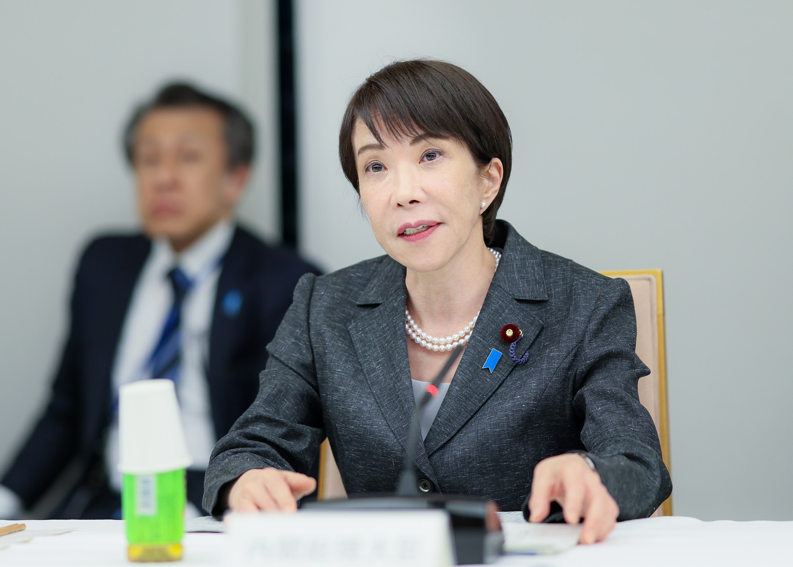 会議のまとめを行う高市総理４