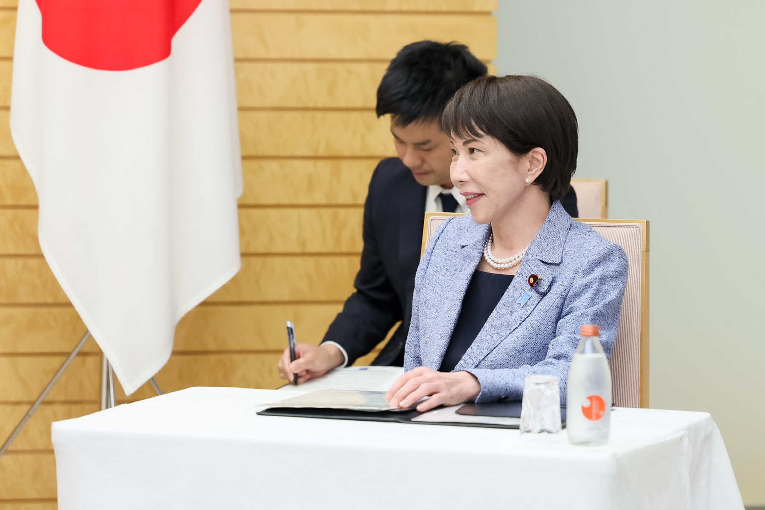 表敬を受ける高市総理３