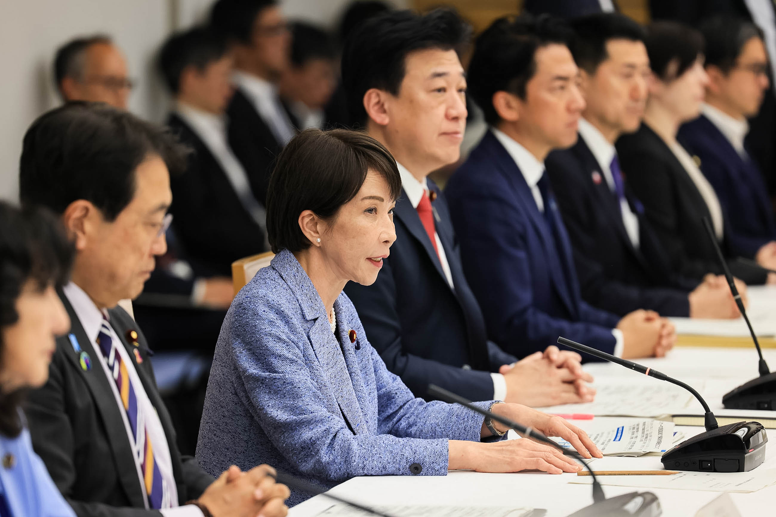 会議のまとめを行う高市総理１
