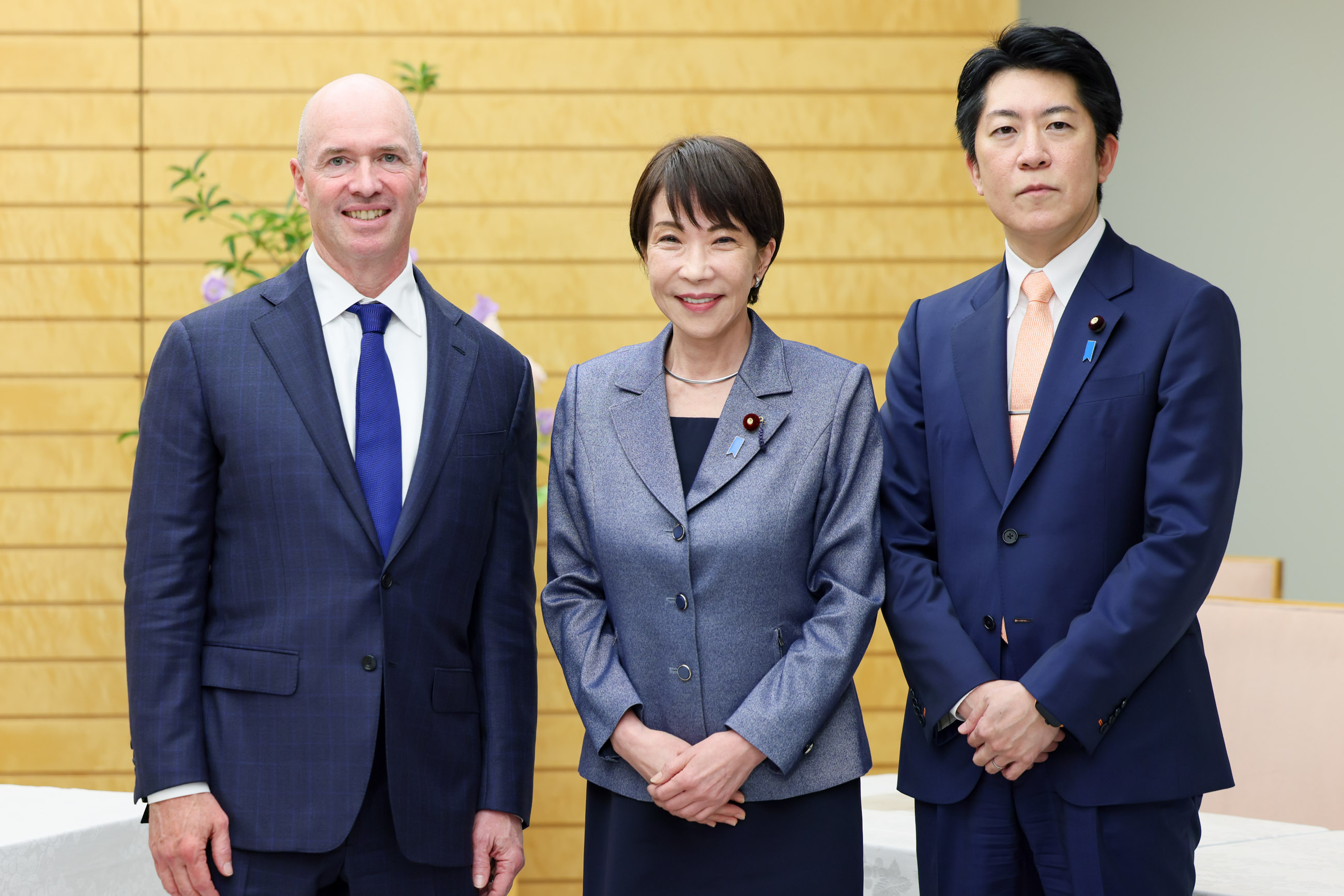 表敬を受ける高市総理１