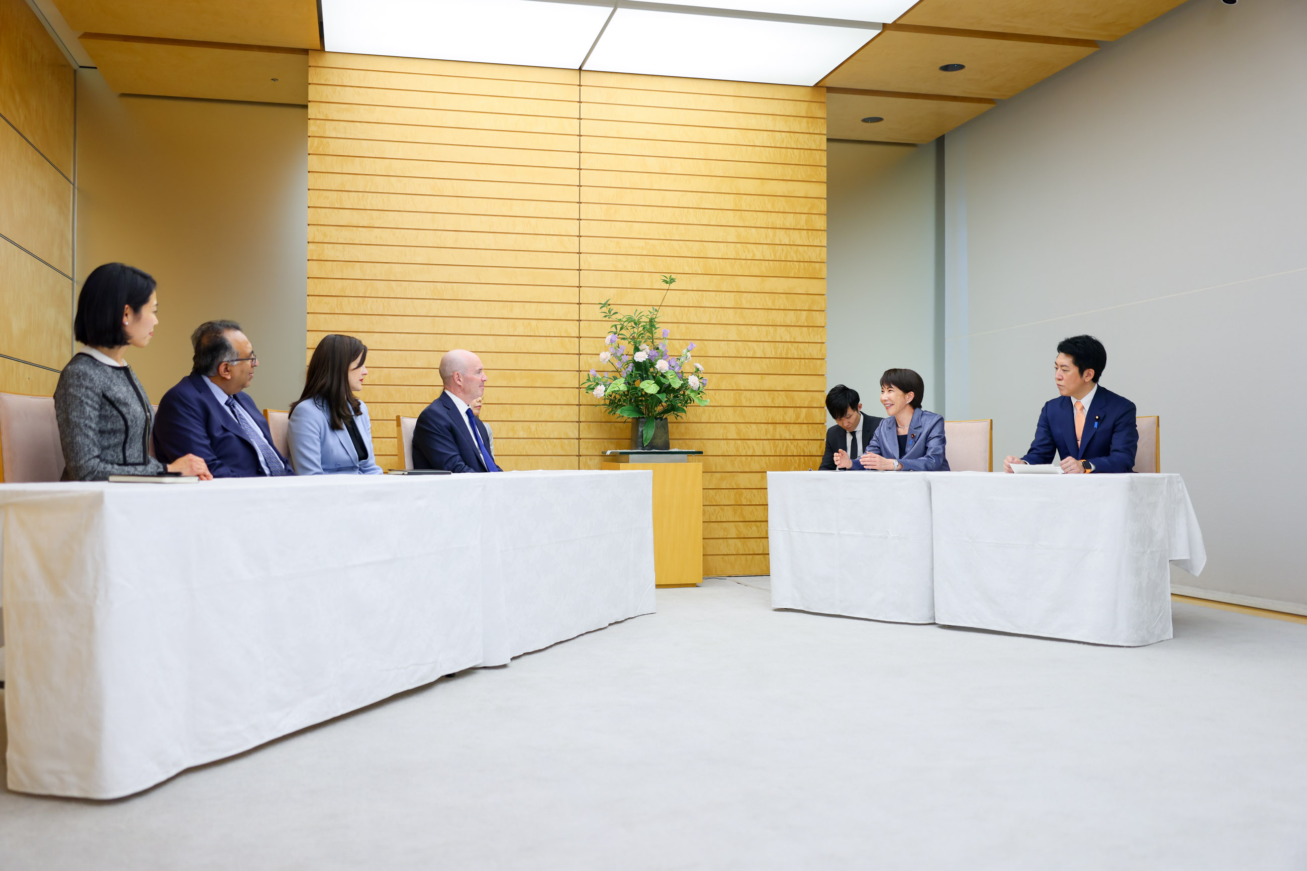 表敬を受ける高市総理７
