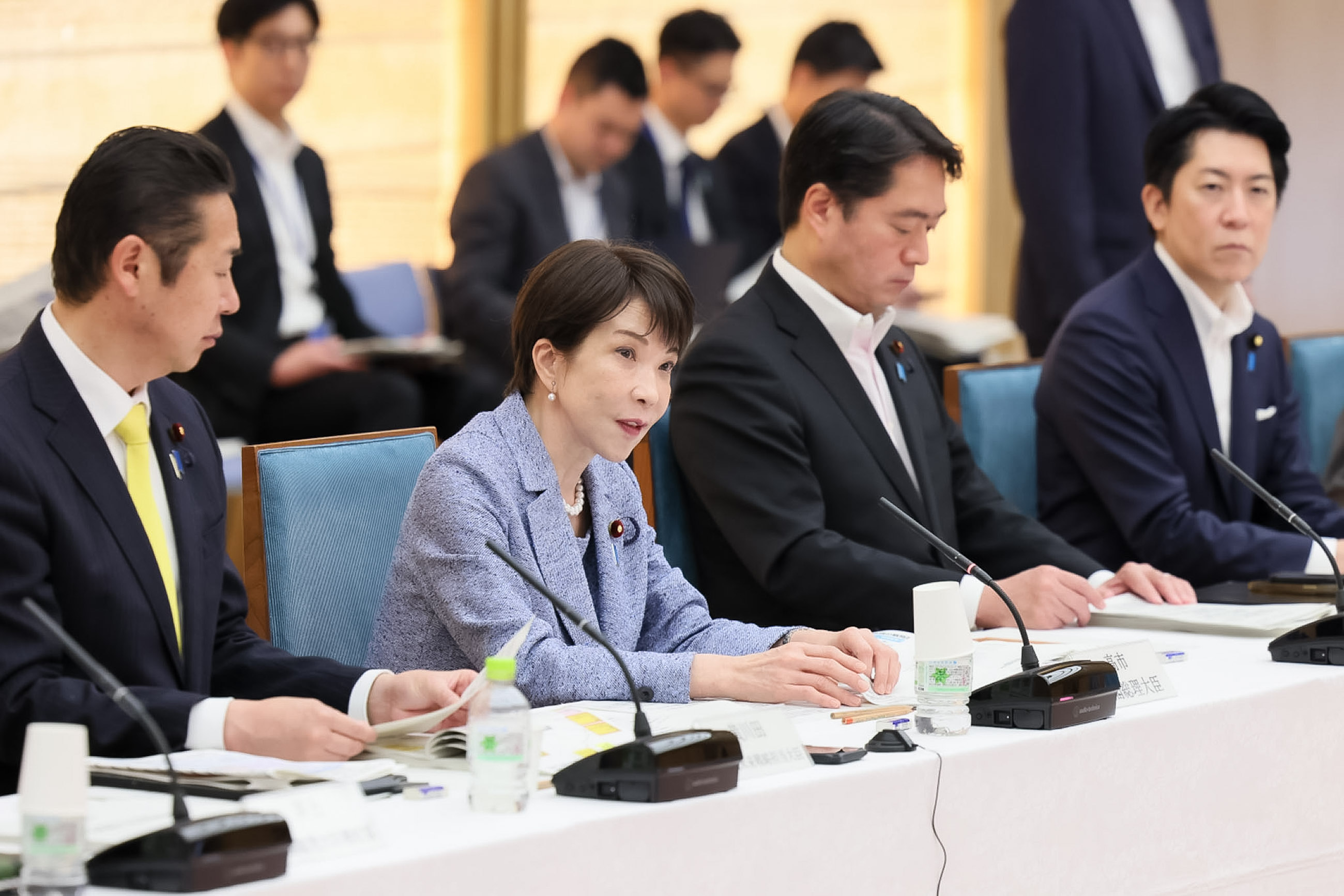会議のまとめを行う高市総理１
