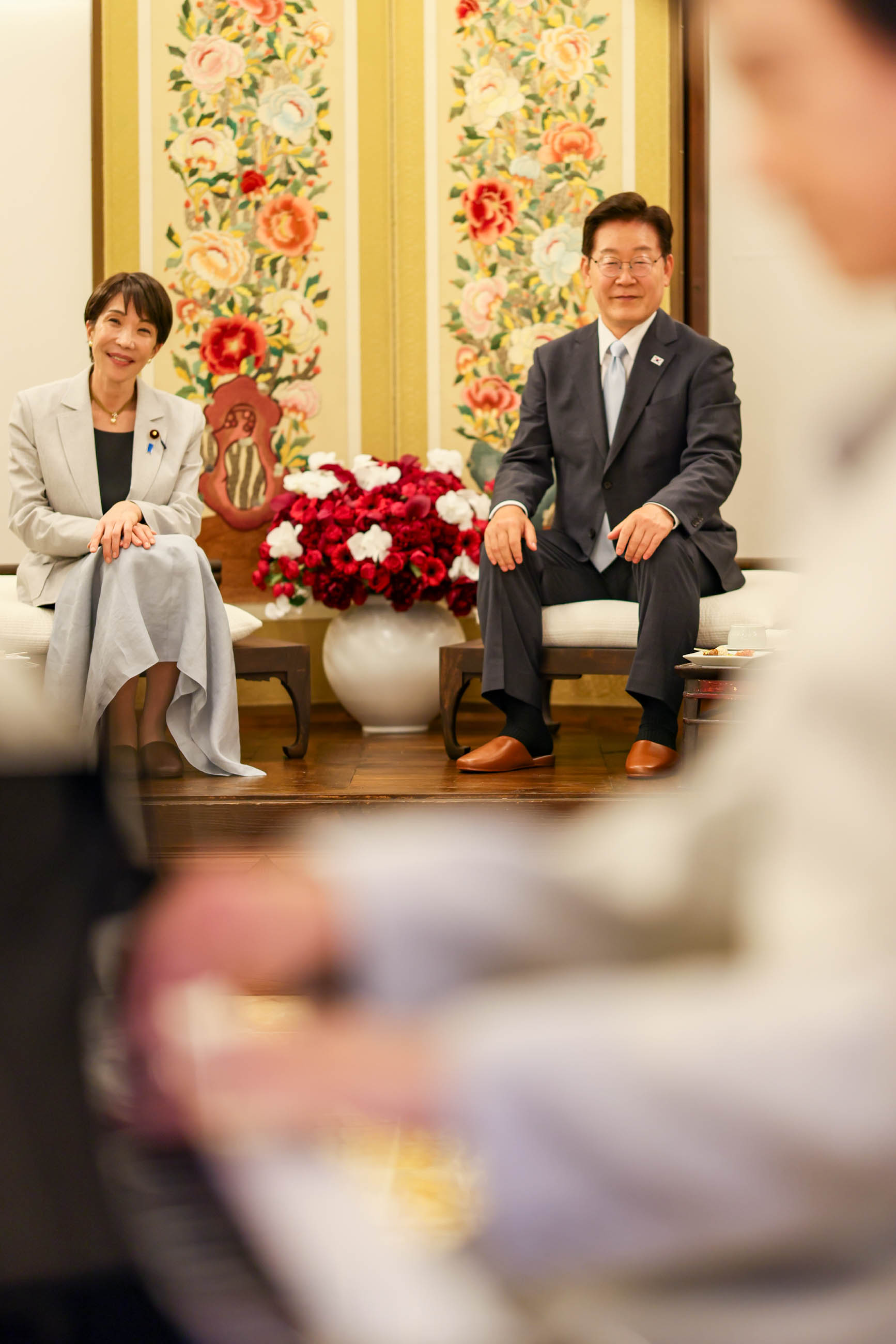 親睦行事に出席する高市総理２